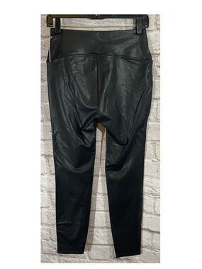 Quince High Waisted Faux Leather Legging Black Womens Size Medium